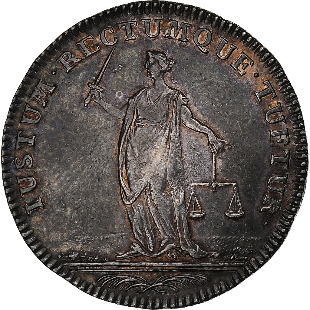 France, Token, Louis XVI, Cour des Monnaies de Paris, Silver Plated Brass