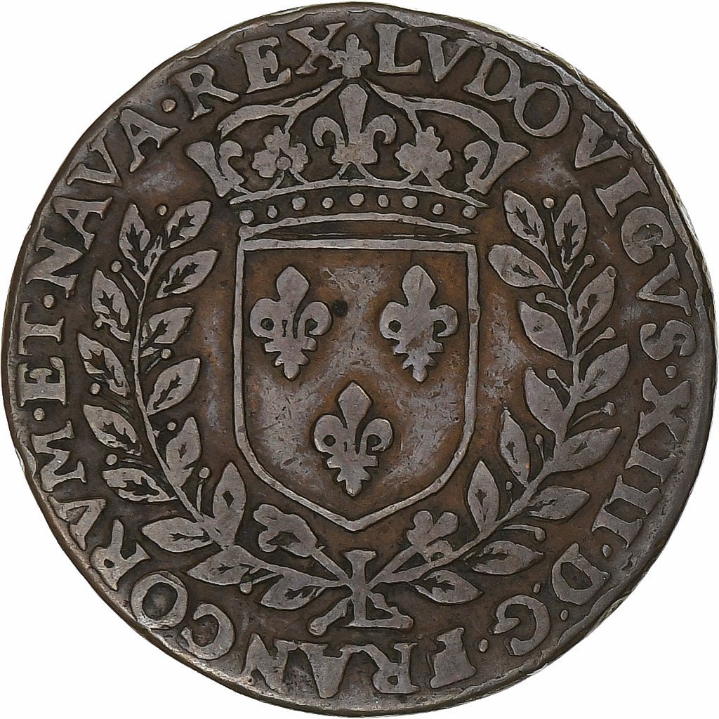 France, Token, Louis XIII, Cour des monnaies, Copper, EF(40-45), Feuardent:12217
