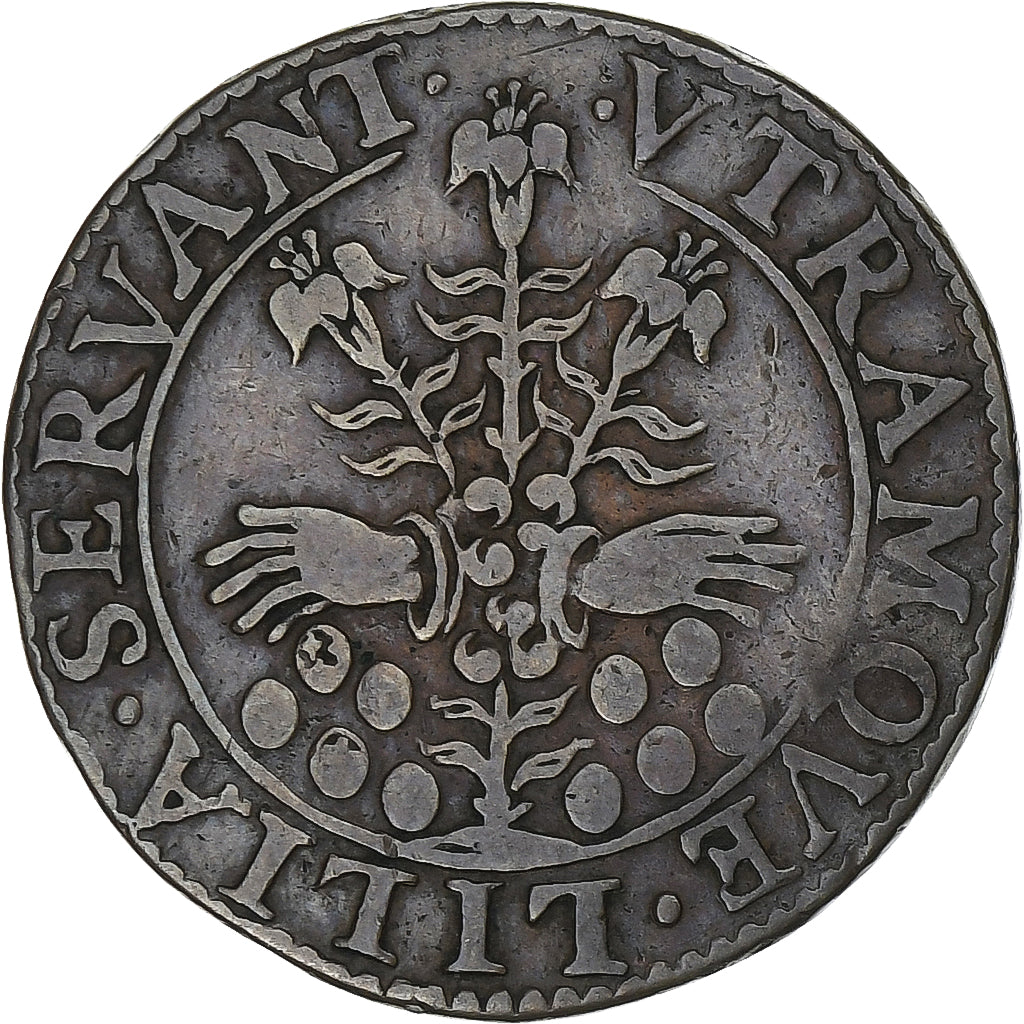 France, Token, Louis XIII, Cour des monnaies, Copper, EF(40-45), Feuardent:12217