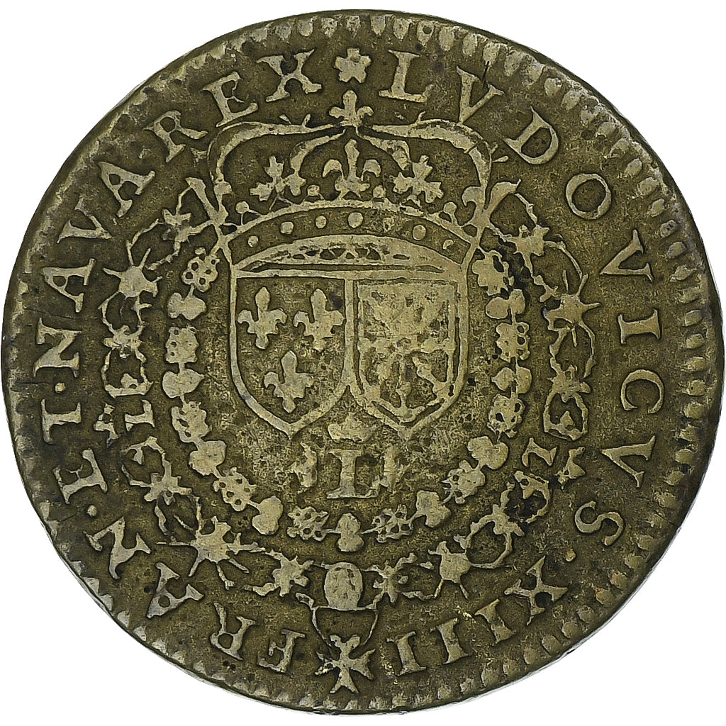 France, Jeton, Louis XIII, Remerciements au Roi, 1619, Laiton, TB+