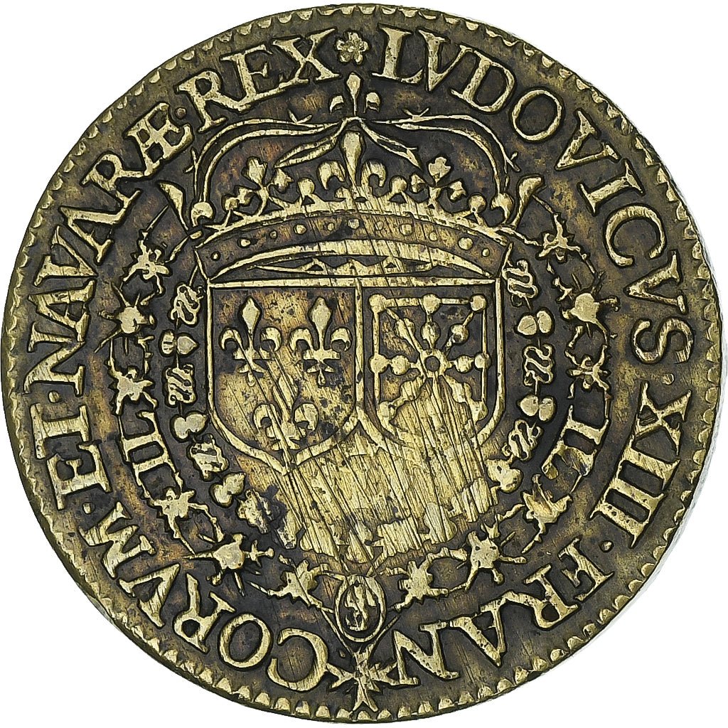 France, Token, Louis XIII, Remerciements au Roi, Brass, EF(40-45)