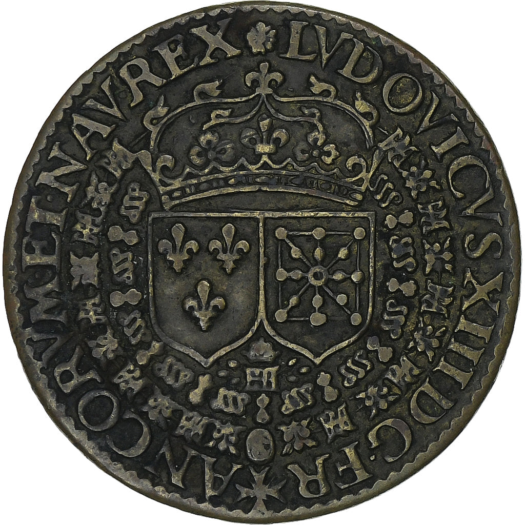 Frankreich, betaalpenning, Louis XIII, Sous le règne de Henri IV, Messing, SS