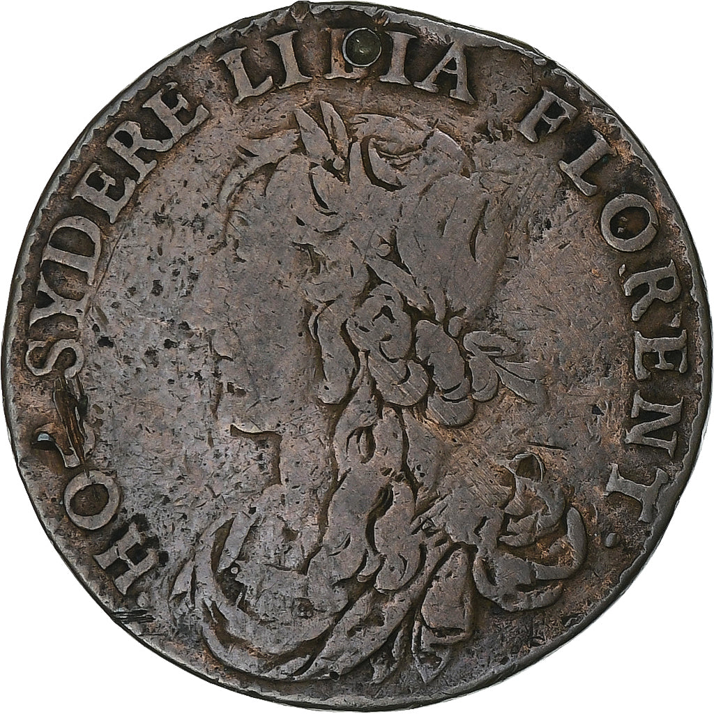 France, Token, Louis XIII, Copper, VF(30-35), Feuardent:15153