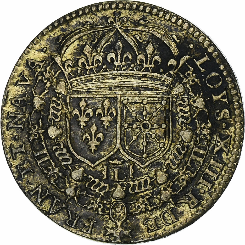 Frankreich, betaalpenning, Louis XIII, Messing, SS+, Feuardent:12269