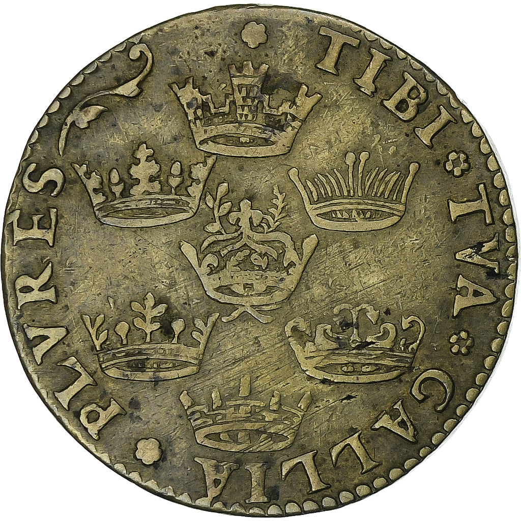 France, Token, Louis XIII, Brass, EF(40-45), Feuardent:12269