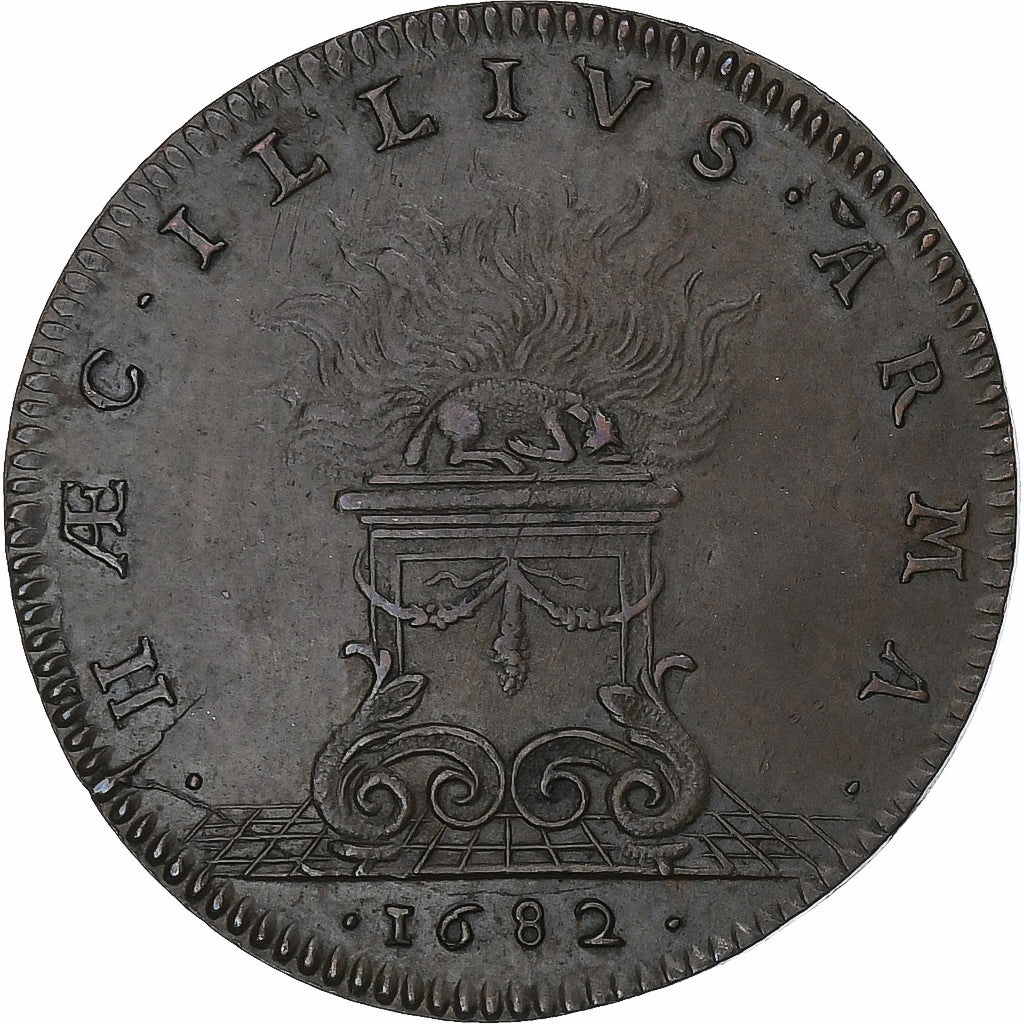France, Token, Marie-Thérèse, 1682, Copper, AU(55-58), Feuardent:13164
