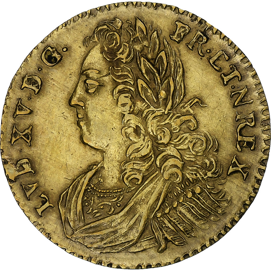 Francia, zeton, Louis XV, La prise de Fontarabie (pays Basque), Latón, MBC+