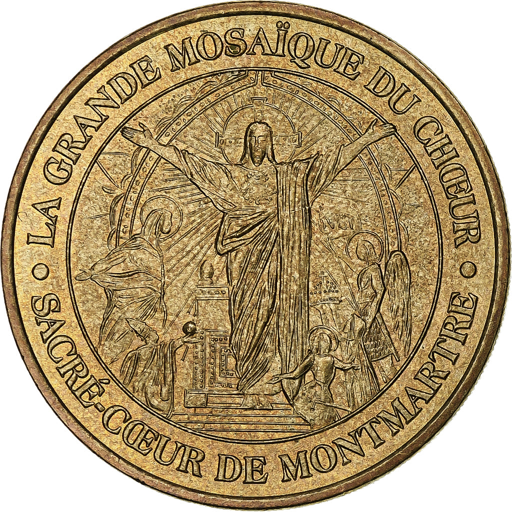 France, Jeton touristique, Mosaïque du Sacré-Cœur, 2003, MDP, Or nordique