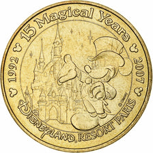 França, Tourist token, Disneyland Paris, 2007, MDP, Nordic gold, AU(55-58)