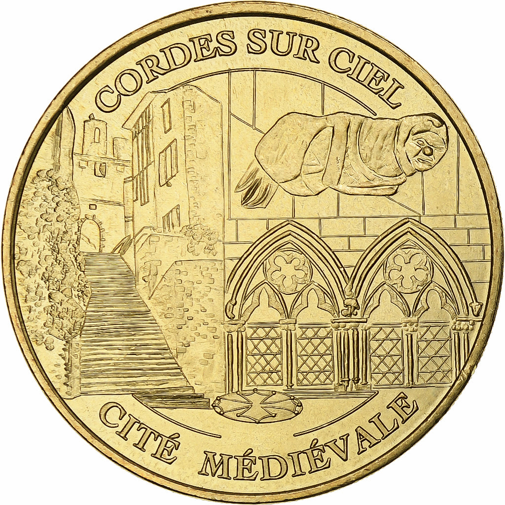 França, Tourist token, Cordes-sur-Ciel, 2005, MDP, Nordic gold, MS(63)