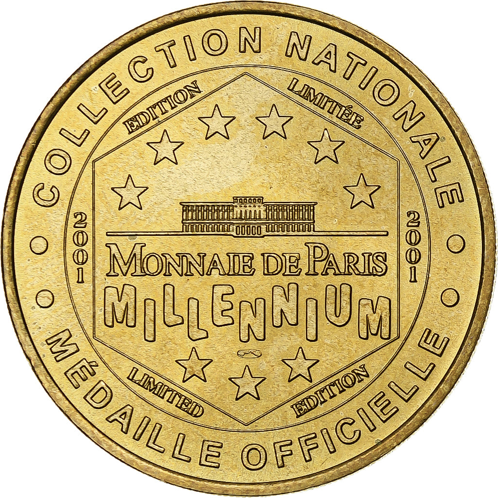 France, Jeton touristique, Basilique Notre-Dame, Marienthal, 2001, MDP, Or