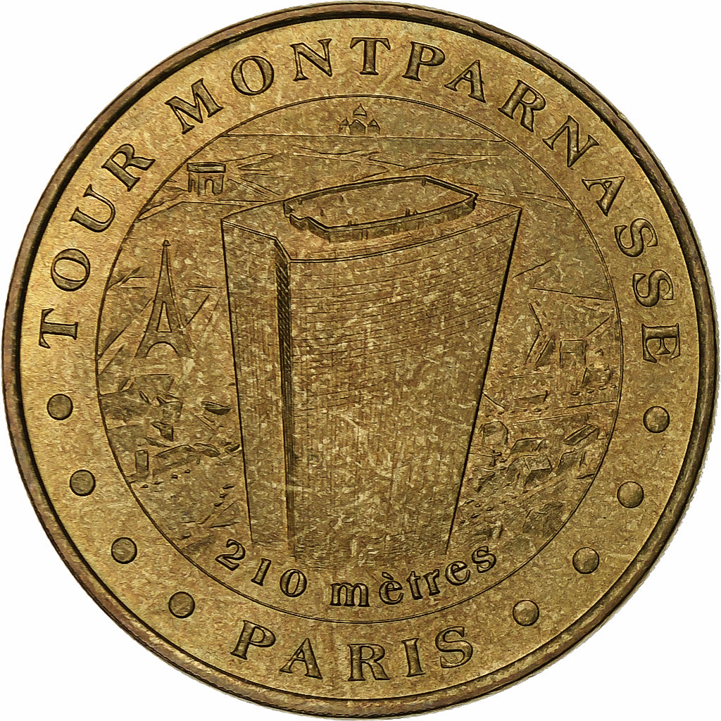 France, Tourist token, Tour Montparnasse, 2003, MDP, Nordic gold, AU(55-58)