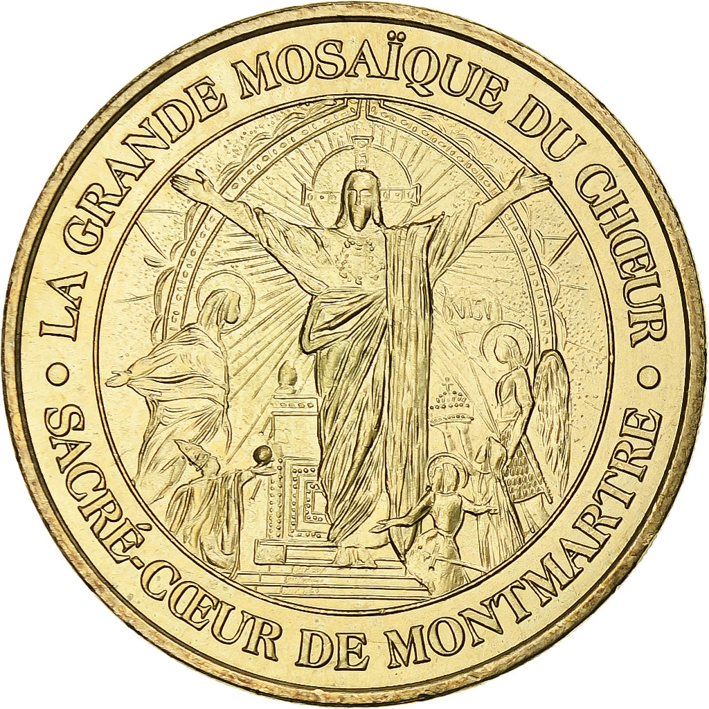 France, Tourist token, Mosaïque du Sacré-Cœur, 2004, MDP, Nordic gold, MS(63)