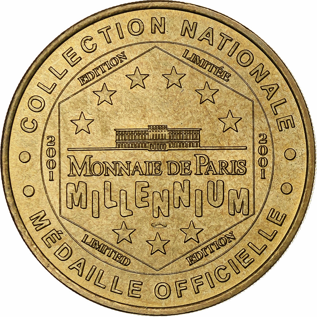 France, Tourist token, Escal'Atlantic, 2001, MDP, Nordic gold, MS(63)