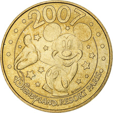 França, Tourist token, Disneyland Paris, 2007, MDP, Nordic gold, AU(55-58)