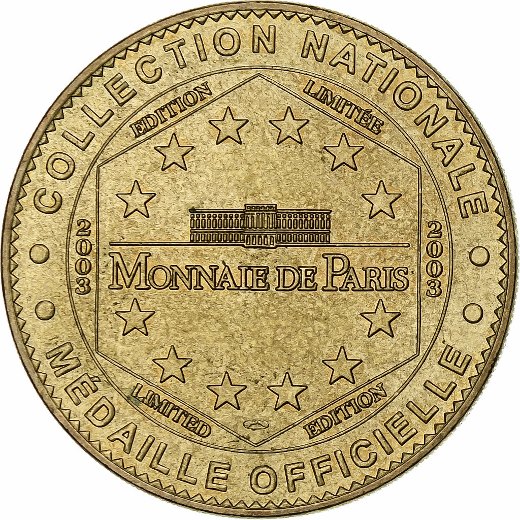 France, Tourist token, Falaises d'Etretat, Normandie, 2003, MDP, Nordic gold