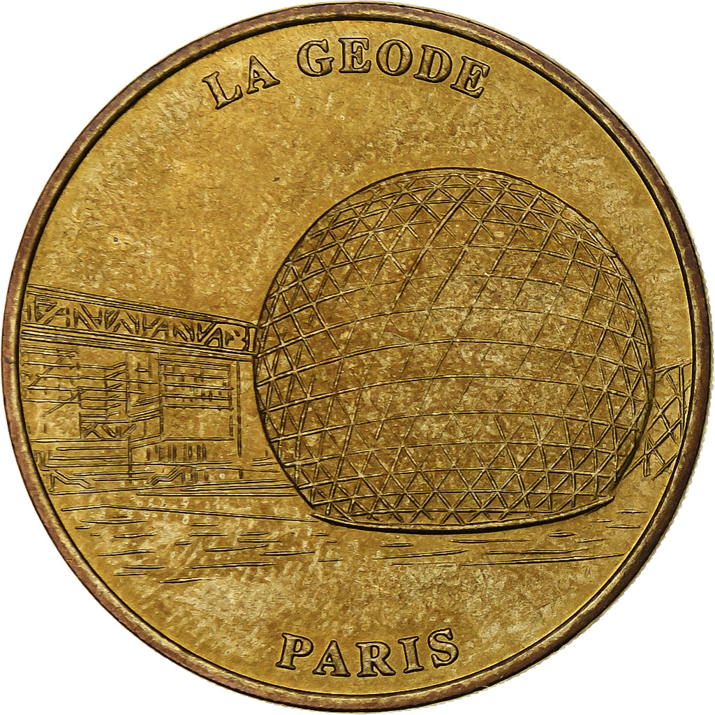 France, Tourist token, La Géode de Paris, 2003, MDP, Nordic gold, AU(55-58)