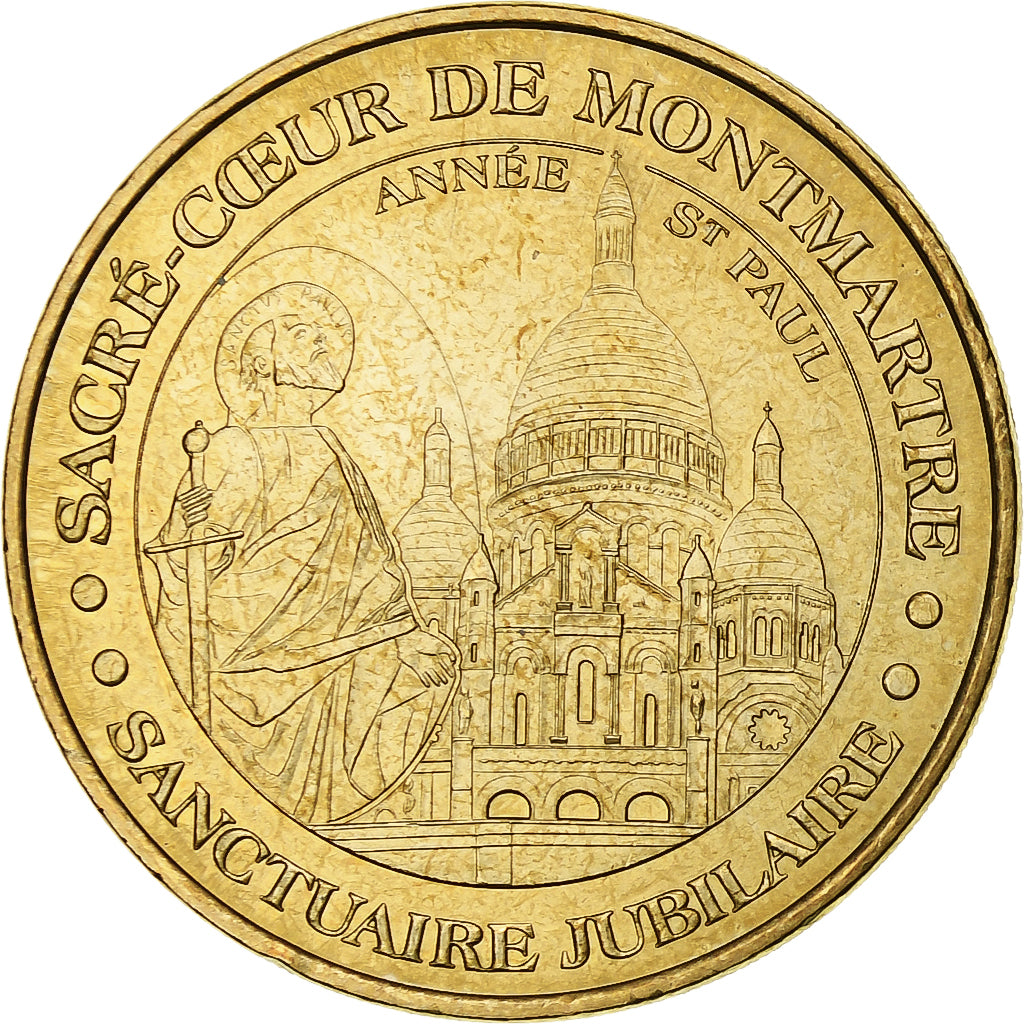 France, Tourist token, La Basilique du Sacré-Coeur, 2008, MDP, Nordic gold