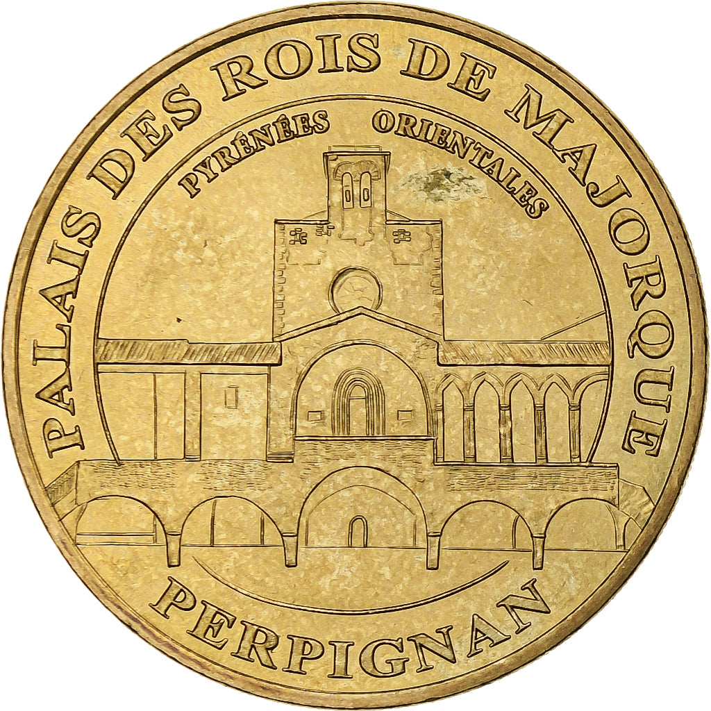 France, Tourist token, Palais des rois de Majorque, 2006, MDP, Nordic gold