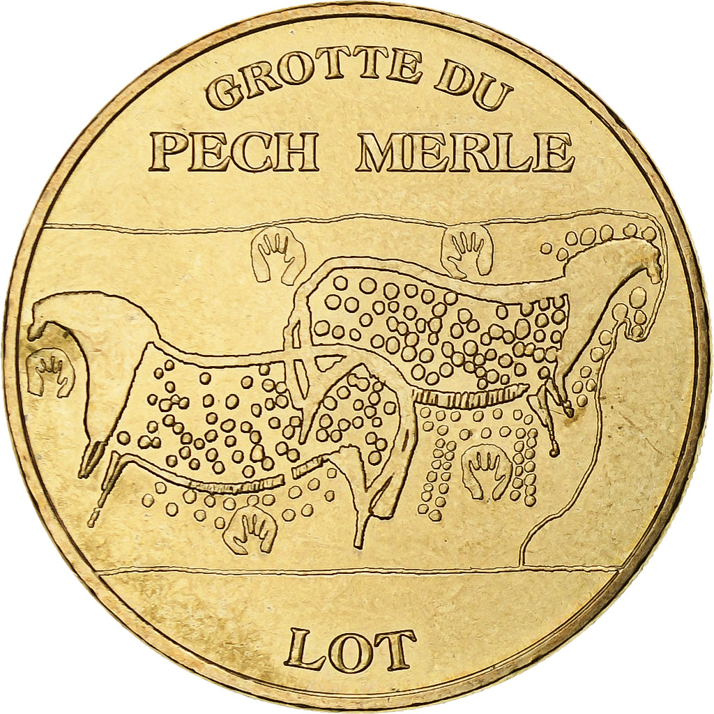 France, Tourist token, Grotte du Pech Merle, 2007, MDP, Nordic gold, MS(60-62)