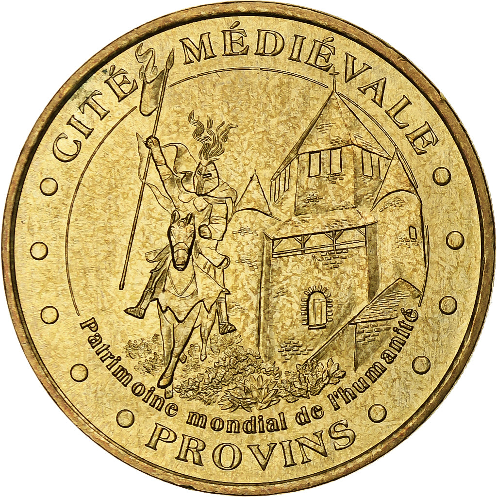 France, Tourist token, Provins, cité médiévale, 2005, MDP, Nordic gold