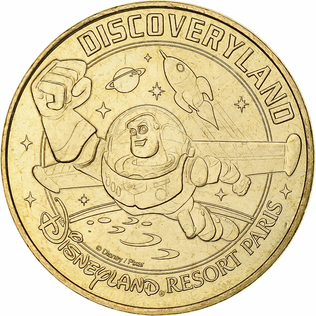France, Tourist token, Disneyland Paris, 2008, MDP, Nordic gold, MS(60-62)