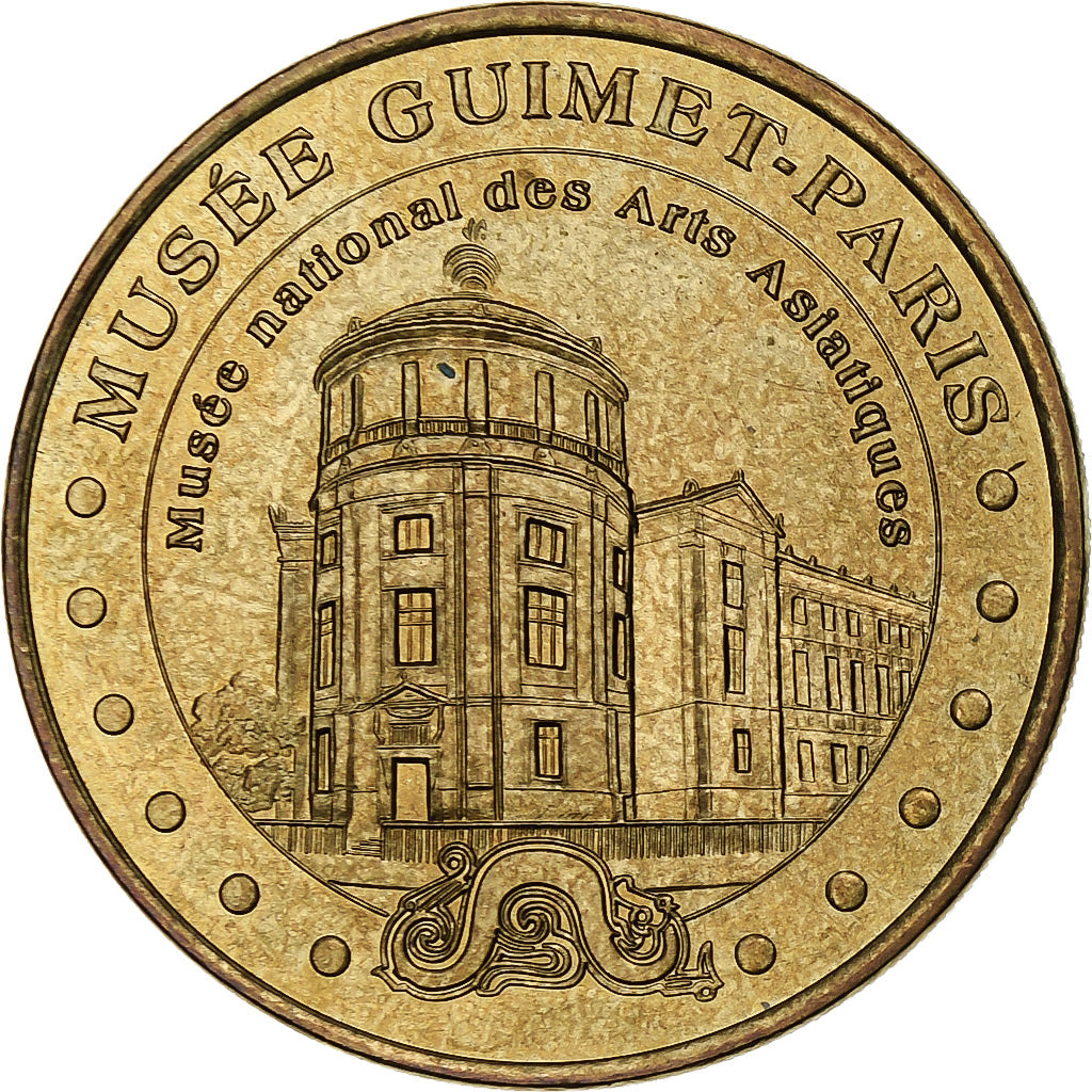 France, Tourist token, Musée Guimet-Paris, 2003, MDP, Nordic gold, MS(60-62)