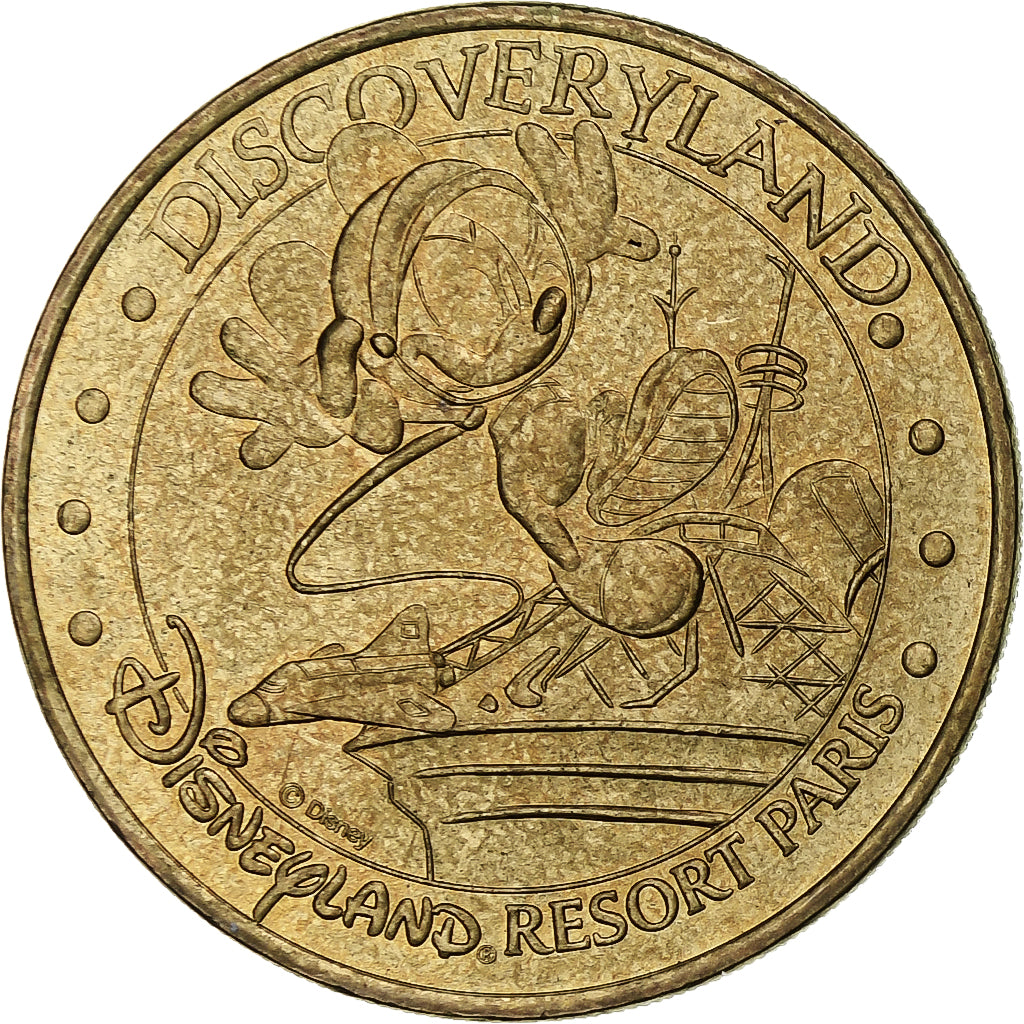 França, Tourist token, Disneyland Paris, 2004, MDP, Nordic gold, AU(55-58)
