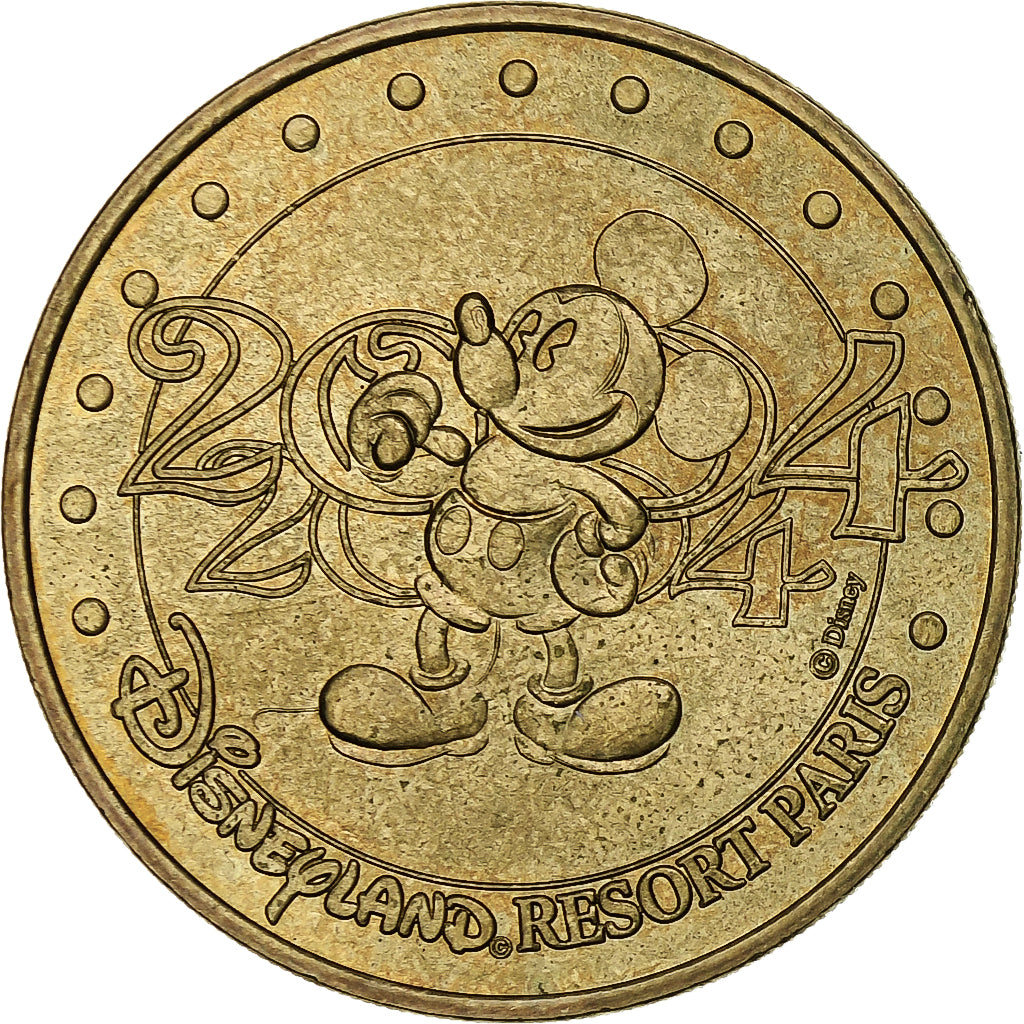 Francja, Tourist token, Disneyland Paris, 2003, MDP, Nordic gold, AU(55-58)