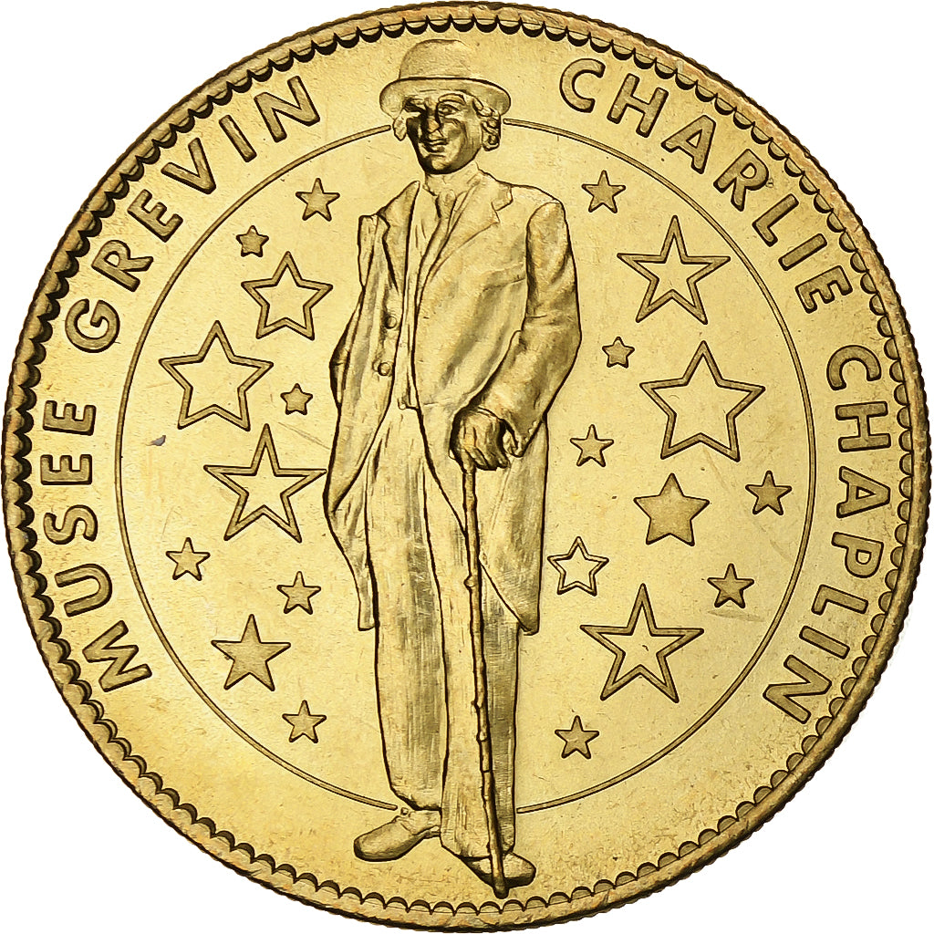 France, Tourist token, Musée Grévin, Charlie Chaplin, Arthus-Bertrand