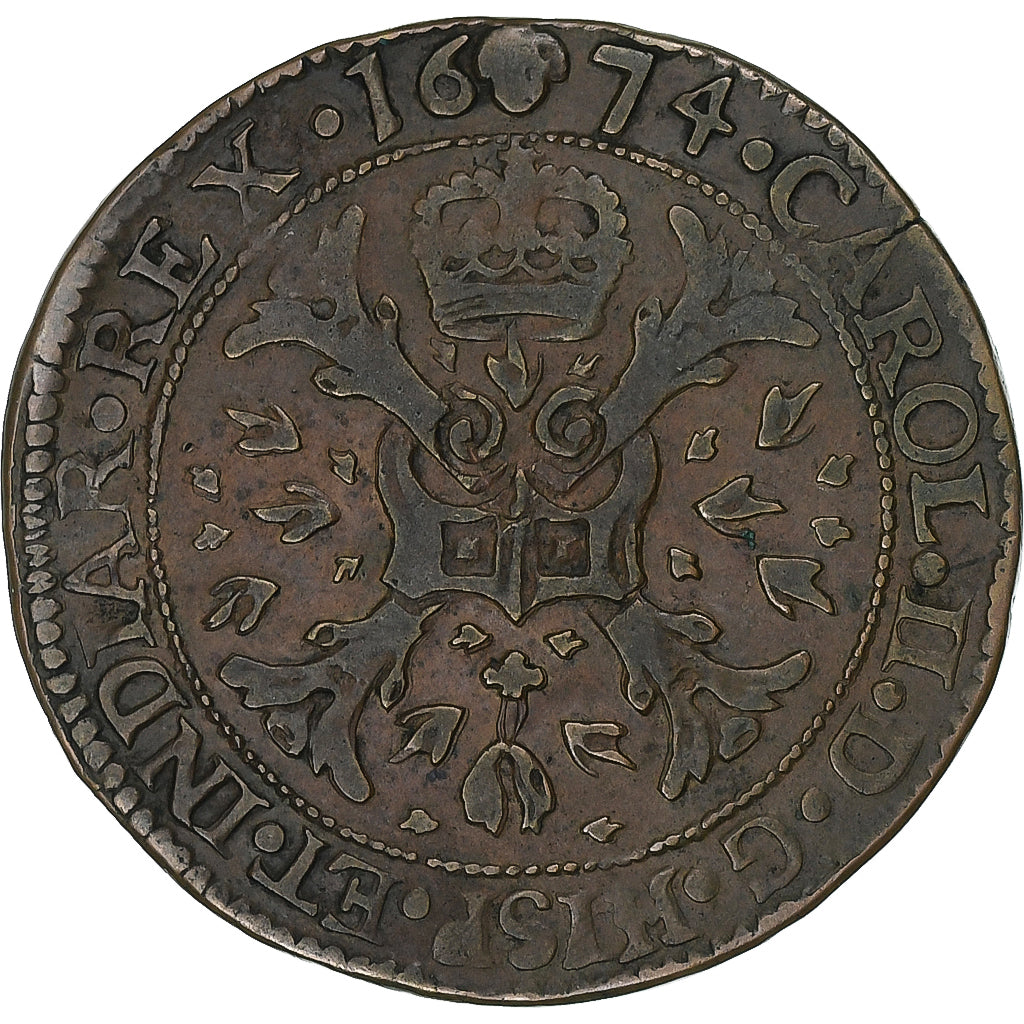 Países Baixos Espanhóis, Token, Carlos II, Bureau des Finances, 1674
