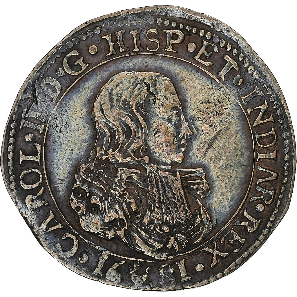 Países Baixos Espanhóis, Token, Carlos II, Bureau des Finances, 1681, Anvers