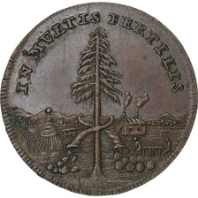 Spanish Netherlands, Token, Charles II, Copper, AU(55-58), Feuardent:14018