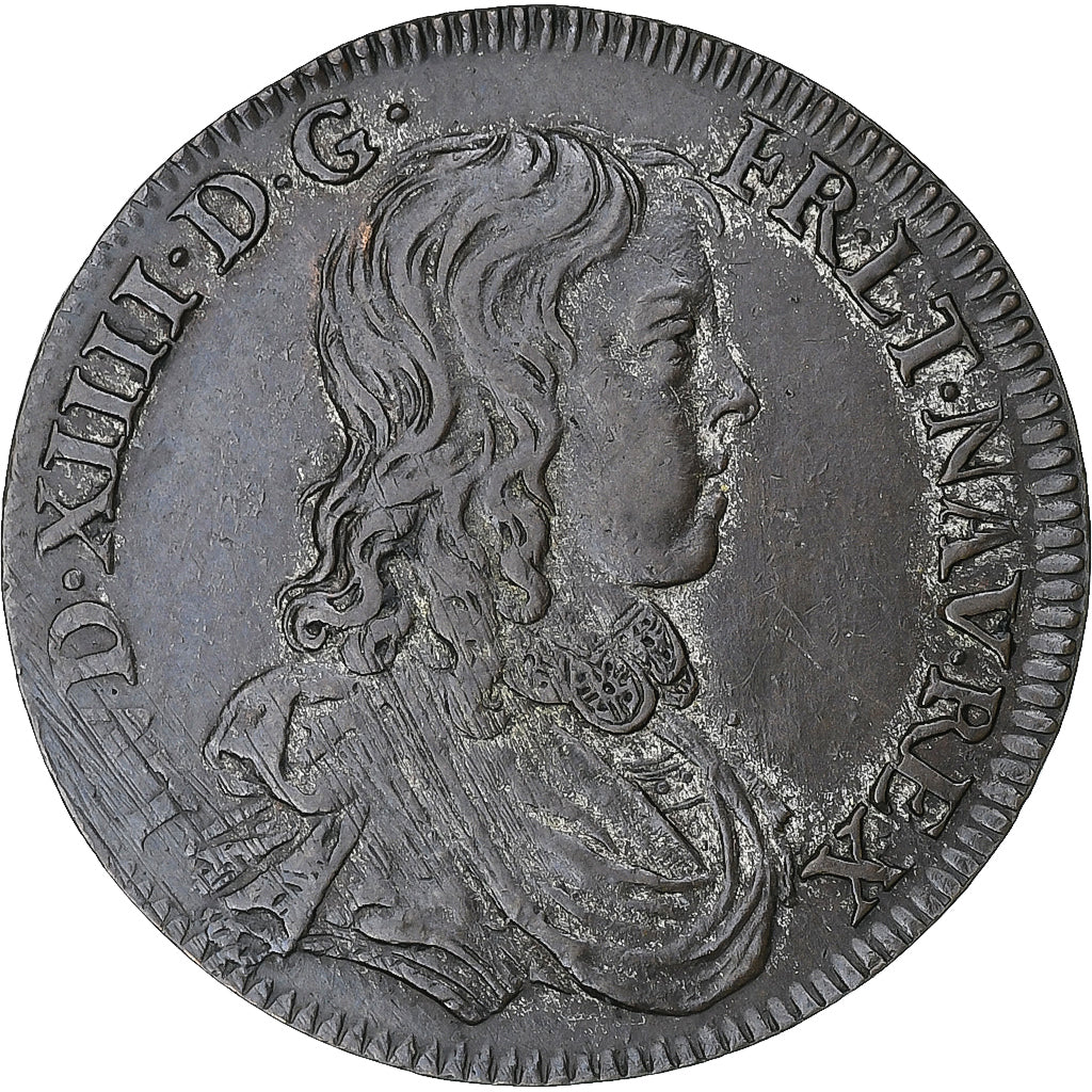 France, Token, Louis XIV, Philippe d'Orléans, Copper, AU(50-53)
