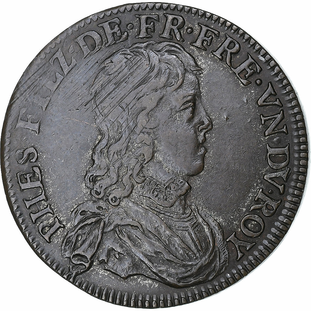 France, Token, Louis XIV, Philippe d'Orléans, Copper, AU(50-53)