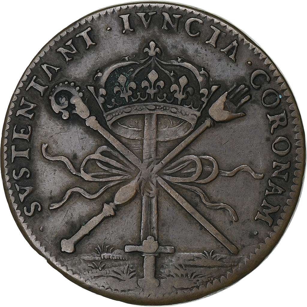 Frankreich, betaalpenning, Louis XIV, mariage du roi, 1660, Kupfer, SS