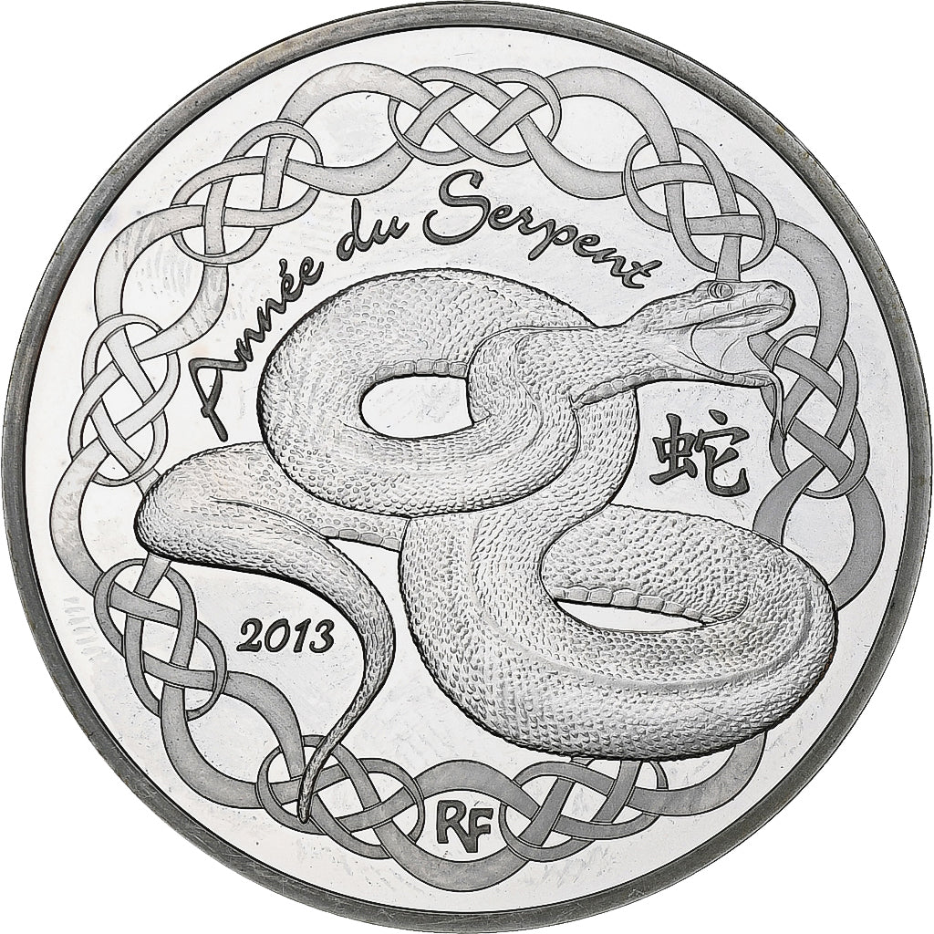 Francja, 10 Euro, La Fontaine/Année du serpent, Proof, 2013, Monnaie de Paris