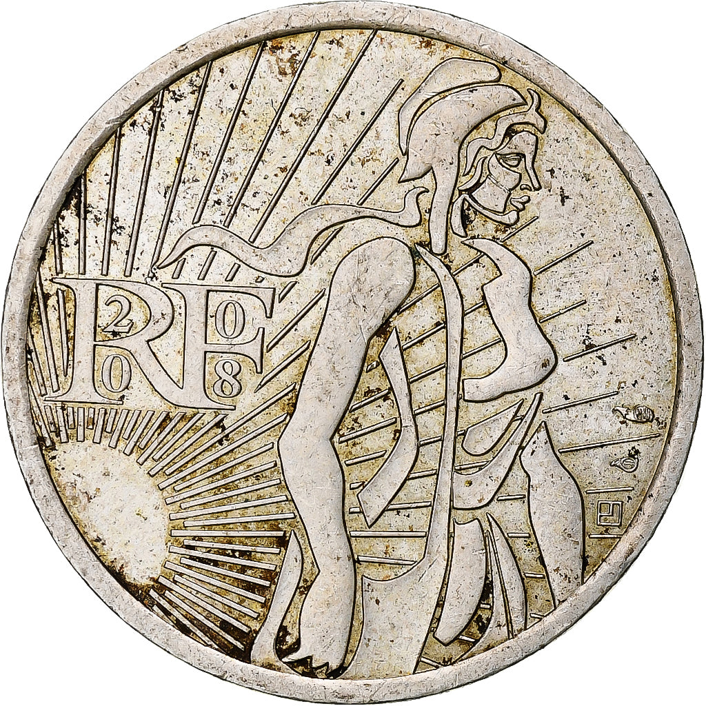 Francia, 5 Euro, Semeuse, 2008, Monnaie de Paris, Argento, BB