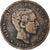 Hiszpania, Alfonso XII, 10 Centimos, 1879, Barcelona, Miedź, VF(30-35), KM:675