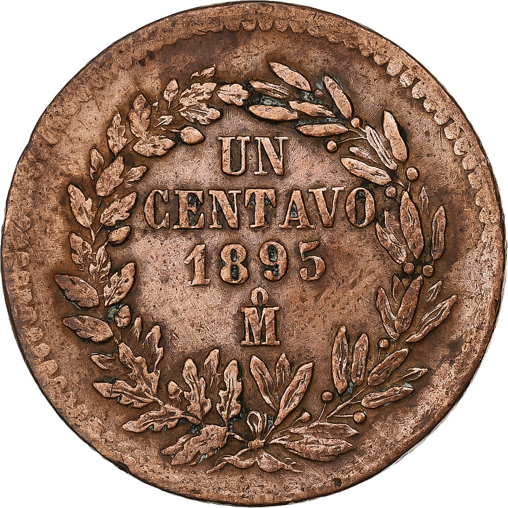 Mexico, Centavo, 1895, Mexico City, Copper, EF(40-45), KM:391.6