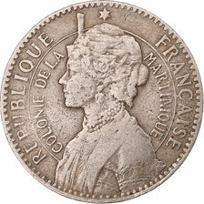 Martinique, Franc, 1897, Paris, Cupro Nickel, VF(30-35), KM:41