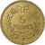 France, 5 Francs, Lavrillier, 1946, Castelsarrasin, Aluminum-Bronze, AU(55-58)