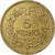 Francja, 5 Francs, Lavrillier, 1946, Castelsarrasin, Aluminium-Brąz, AU(55-58)