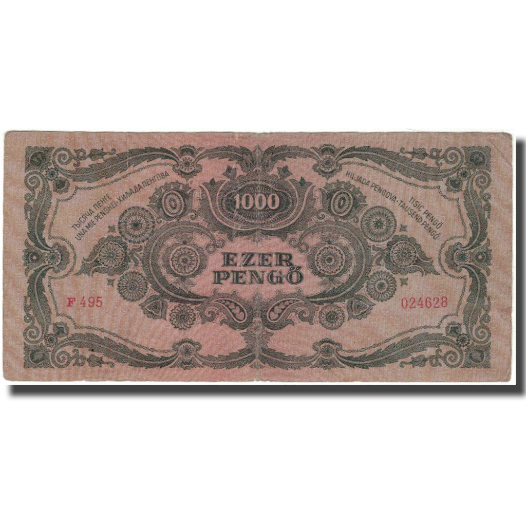 Banknote, Hungary, 1000 Pengö, 1945-07-15, KM:118a, VF(20-25)