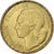 França, 10 Francs, Guiraud, 1951, Beaumont-Le-Roger, Cobre-Alumínio