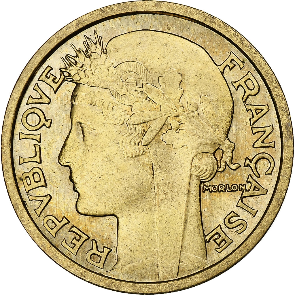 Francja, Franc, Morlon, 1933, Paris, Brązal, AU(50-53), Gadoury:470, KM:885