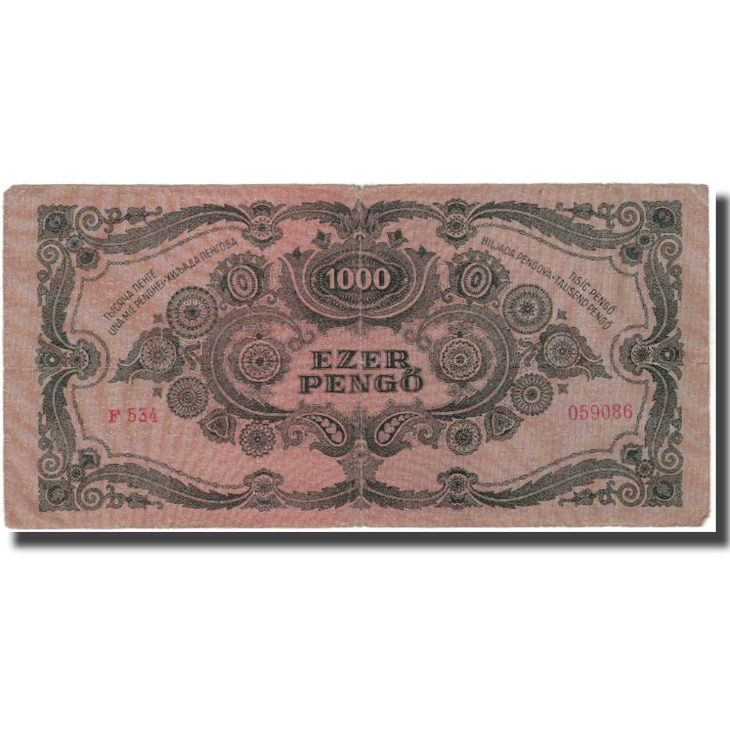 Geldschein, Ungarn, 1000 Pengö, 1945-07-15, KM:118b, SS