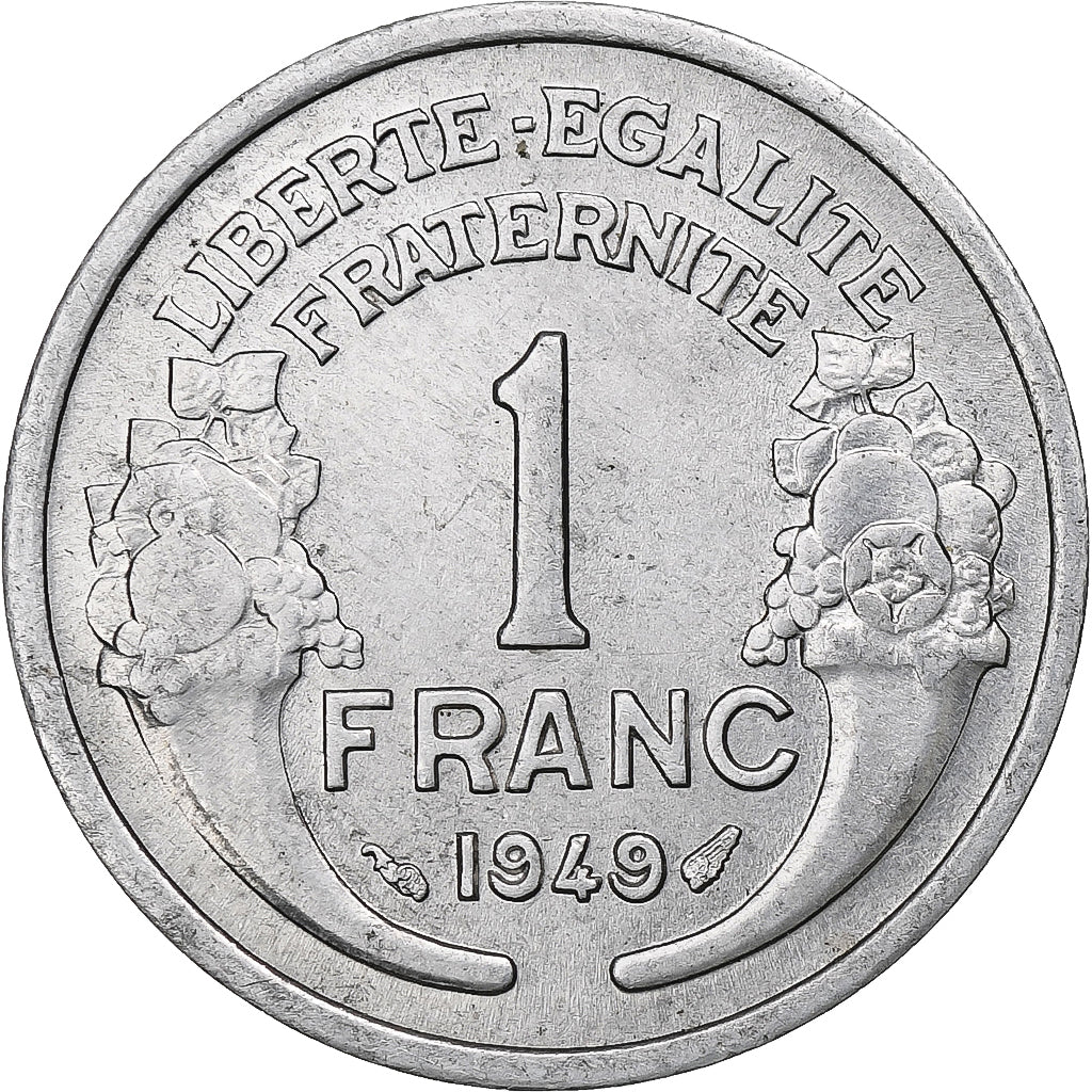 França, Franc, Morlon, 1949, Paris, Alumínio, AU(55-58), Gadoury:473b