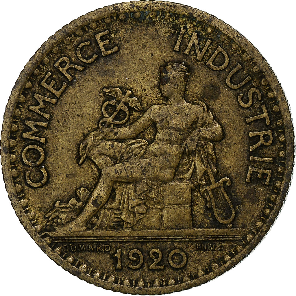 France, Franc, Chambre de commerce, 1920, Paris, Cupro-Aluminium, EF(40-45)