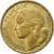 França, 20 Francs, Guiraud, 1951, Beaumont-Le-Roger, Cobre-Alumínio